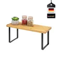 Produktbild: bremermann Küchenregal, Gewürzregal, freistehend, aus Bambus, ca. 36 cm breit (Schwarz)