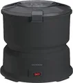 Produktbild: Gastronoma Sparschäler - Schäler 1 kg - Gemüseschäler - Kartoffelschäler - Peeler - Kartoffelschäler Elektrisch 85 W - Mit Salatschleuder - Schwarz
