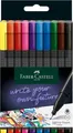 Produktbild: Fineliner FABER-CASTELL Grip, Strichbreite 0,4 mm, ergonomische Griffzone, für Rechts- & Linkshänder, auswaschbar, farbsortiert, 10 Stück in Kartonetui 188755