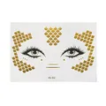 Produktbild: 1 x Gesichttattoo gold - Schuppen und Linien - Temporary Body Tattoo - VS032 (1)