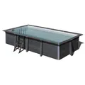 Produktbild: Gre Pool-Set Rechteckigerer Composite Pool 606x326 cm Sandfilteranlage Leitern