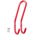 Produktbild: SO-TECH® Kleiderhaken Garderobenhaken FARA Doppelhaken Stahl, (1-St), 192 x 51 x 78 mm, Stangendurchmesser 10 mm, Stahl rot rot Ø 1 cm x 5.1 cm x 19.2 cm