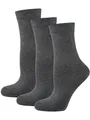 Produktbild: Nur Die 3er Ohne Gummi Socken Unisex aus Baumwolle atmungsaktiv Komfortbund ohne Gummifäden mittelhohe Schaftlänge Damen-Socken Herren-Socken