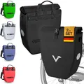 Produktbild: Valkental® Große & wasserdichte Gepäckträgertasche - Fahrradtasche für Gepäckträger mit großen Reflektoren [Abschließbar] Bombenfester Sitz - Mehrfach ausgezeichnet - Gefertigt für Langlebigkeit