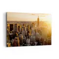 Produktbild: Wandbilder 120x80cm Leinwandbild New York Wolkenkratzer Manhattan XXL Bilder