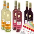 Produktbild: VINOX Maybach süßes Weinpaket gemischt Rosé-, Weiß- und Rotwein | + VINOX Winecards mit Tipps vom Sommelier (6x0,75 l)