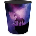 Produktbild: itenga Papierkorb 33106451, magisches Einhorn, rund, aus Kunststoff, 11 Liter