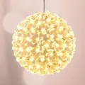 Produktbild: Led Deko Kugel Lichterball - 100 Warmweiße Leds - Ø 15 Cm Strom Betrieben