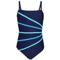 Produktbild: Aquarti Badeanzug Aquarti Mädchen Badeanzug mit Spaghettiträgern Streifen blau|bunt 140