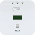 Produktbild: ABUS Kohlenmonoxid-Warnmelder COWM510 - CO-Melder mit 85 dB lautem Alarm, Prüftaste, 10-Jahres-Sensor & LCD Display - Weiß