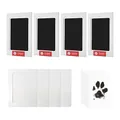 Produktbild: 4er-Pack pfotenabdruck set hund，pfotenabdruck set katze，hundepfoten abdruck，fußabdruck baby，pfotenabdruck hund，Geeignet für Katzen, Hunde, Vögel, Babys usw.
