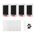 Produktbild: 4er-Pack pfotenabdruck set hund，pfotenabdruck set katze，hundepfoten abdruck，f...