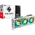 Produktbild: Radeon RX 9070 XT Steel Legend 16GB, Grafikkarte weiß, RDNA4, GDDR6, 3x DisplayPort, 1x HDMI 2.1