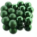 Produktbild: Christbaum-Mini-Kugeln Piniengrün ø 3,5 cm aus Glas - 16er Set