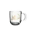Produktbild: Leonardo Emozione Geschenk Tasse hello sunshine, 1 Stück, spülmaschinengeeignete Glas-Tasse, Tee-Tasse mit goldenem Schriftzug, 400 ml, 046413