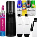 Produktbild: NEU SodaStream Wassersprudler Terra Schwarz 2 Flaschen 4 Sirup Lanyard