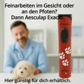 Produktbild: 💎Aesculap Exacta GT 416 ROT, Li-Ion Akku Hunde Schermaschine. Gesicht + Pfoten.