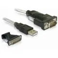 Produktbild: Delock Adapter USB 2.0 Typ-A > 1 x Seriell DB9 RS-232 + Adapter DB25 (61308)