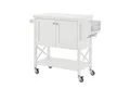 Produktbild: COSTWAY Küchenwagen, mit Handtuchhalter & Gewürzregal, 100x38x87cm rollbar