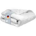 Produktbild: 4 Jahreszeiten Bettdecke | 200 x 200 cm | XDREAM Pure | 2 zusammengeknöpfte Steppdecken - Weiß
