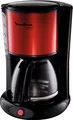 Produktbild: Moulinex Subito Filterkaffeemaschine FG360, Rot/Schwarz Und Edelstahl, 10-15 Tassen