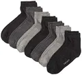 Produktbild: Camano Unisex 7er Pack Quarter Socken Ca-Soft aus strapazierfähigem Materialmix Strümpfe Damen & Herren , Grau (Grey Combi 49), (Herstellergröße: 35/38)