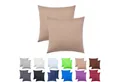 Produktbild: NatureMark Kissenbezüge Jersey Kissenbezüge, (2 Stück), Kissenhülle in vielen Größen und Farben (40 x 40 cm, Sand / Beige)