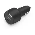 Produktbild: Auto-Schnellladegerät, 1x USB-C, 1x USB-A, PD, 30 W (00210572) - Schwarz/Grün/Violett/Weiß