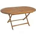 Produktbild: Estexo - Gartentisch Balkontisch Terrassentisch Holz Tisch Gartenmöbel klappbar oval