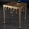 Produktbild: riess-ambiente Extravaganter Couchtisch LIQUID LINE L 46cm gold Tropfen-Design Beistelltisch