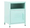Produktbild: vidaXL Nachttisch Nachttisch Minzgrün 35x35x51 cm Stahl Nachtkonsole Nachtschrank