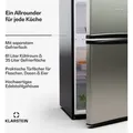 Produktbild: Klarstein Big Daddy - Kühlschrank Mit Gefrierfach, Kühl Gefrierkombination, Fridge Leise, Led, Fassungsvermögen: 86 Liter, Kühlschrank: 61 Liter, Gefrierschrank: 25 L, Silber