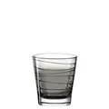 Produktbild: Leonardo Vario Struttura Trink-Glas, 1 Stück, spülmaschinenfestes Wasser-Glas, bunter Trink-Becher aus Glas, Saft-Glas, grau, 250 ml, 026846