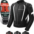 Produktbild: SHIMA MESH PRO 2.0 Motorrad Jacke Herren mit Protektoren AIRFORCE Rückenprotektor Motorradjacke Sommer Schulter Protektor Ellbogen Textiljacke Schutzjacken Protektorenjacke (Männer, Weiß, S)