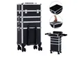 Produktbild: Arebos Kosmetikkoffer Schminkkoffer Beautykoffer Pilotenkoffer Friseurkoffer XL, Maße: 35 x 25 x 75 cm