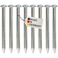 Produktbild: 50 Stück Alunägel mit Linsenkopf Abmessung 4,5 x 80 mm Nägel für Nistkästen & Futterhäuser - Perfekt für eine baumfreundliche und ungefährlicher Befestigung Made in Germany