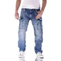Produktbild: Big Seven Cargojeans Big Seven Brian Medium Blue Cargo Herren Jeans Hose W40/L36