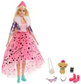 Produktbild: Barbie GML76 - Prinzessinnen-Abenteuer Puppe Mit Mode (ca. 30 cm), Blond, Puppe Mit Hündchen, 2 Paar Schuhe, Diadem Und 4 Accessoires, Für Kinder Von 3 Bis 7 Jahren