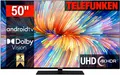 Produktbild: Telefunken D50V950M2CWH LED-Fernseher (126 cm/50 Zoll, 4K Ultra HD, Android TV, Smart-TV, Dolby Atmos,USB-Recording,Google Assistent,Android-TV)