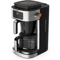 Produktbild: Krups KM 760D Filterkaffeemaschine silber/schwarz 1000W Timer Abschaltfunktion