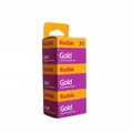 Produktbild: 3 x Fotorollen Gold, ISO 200, 36 Aufnahmen, 35-mm-Spule, Farbe