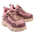 Produktbild: Buffalo Damen Schuhe Schnürschuh Plateau Sneaker CLD Chai, Farbe:Lila, Schuhgröße:EUR 40, Artikel:-Purple/Rose
