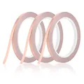Produktbild: KroY PecoeD 3 Rollen Kupferband Selbstklebend, 20m x 6mm Kupferfolie Klebeband Leitfähig Copper Foil Tape, Kupferfolienband für EMI Abschirmung, Schneckenschutz, Elektro Reparatur, Löten, Basteln