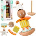 Produktbild: Wooden Clown Stacking Toy Balance Game for 12m+