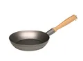Produktbild: RIESS 0563-123 Eisen Holzknechtpfanne Ø 20 cm mit Holzgriff / Eisenpfanne