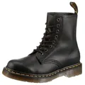 Produktbild: DR. MARTENS 1460 8 Eye Boot Schnürstiefel Festival, Blockabsatz, Schnürboots mit gelber Rahmennaht schwarz 42 EU