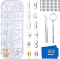 Produktbild: Brille Nasenpads [60 Paar] – Brillen Reparatur Set – Silikon Nasenpads Ersatz