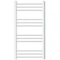 Produktbild: LuxeBath Badheizkörper Design Heizkörper Handtuchtrockner Badezimmer Heizung für Handtücher, Handtuchwärmer Sahara Seitenanschluss gerade weiß 80 cm