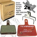Produktbild: 2x Tektro P20.11 Resin Fahrrad Scheibenbremsbeläge 2 Kolben Rot (2 Paar)