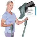 Produktbild: TheraBand 2,50m inkl. Türanker + Tasche grün | Widerstand 2,1kg | Terrabänder...